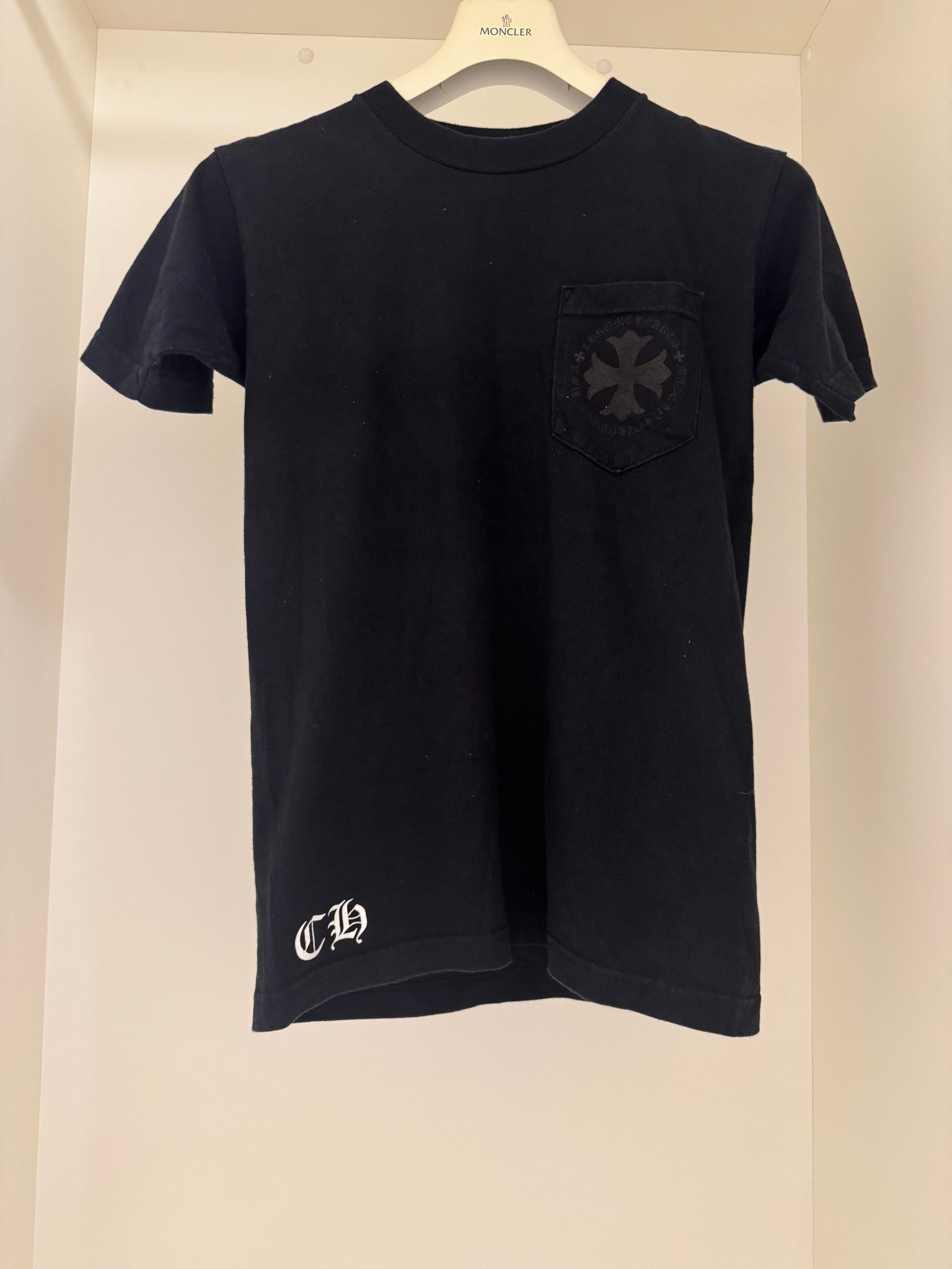 B (目立った傷や汚れなし)】【希少】CHROME HEARTS クロス ポケット T