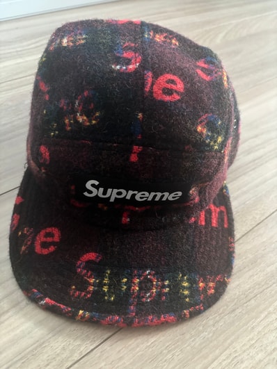 Supreme / Harris Tweed® Camp Cap "Black"
