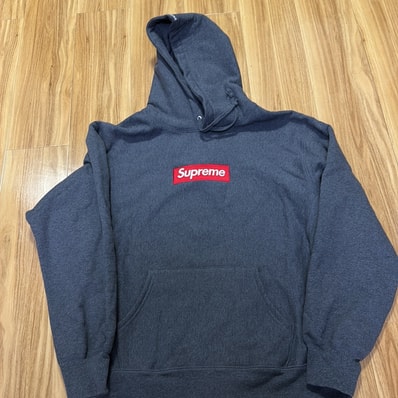 Supreme Box Logo Hooded Sweatshirt "Charcoal" (21FW)
