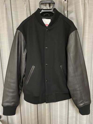 Supreme Motion Logo Varsity Jacket "Black"