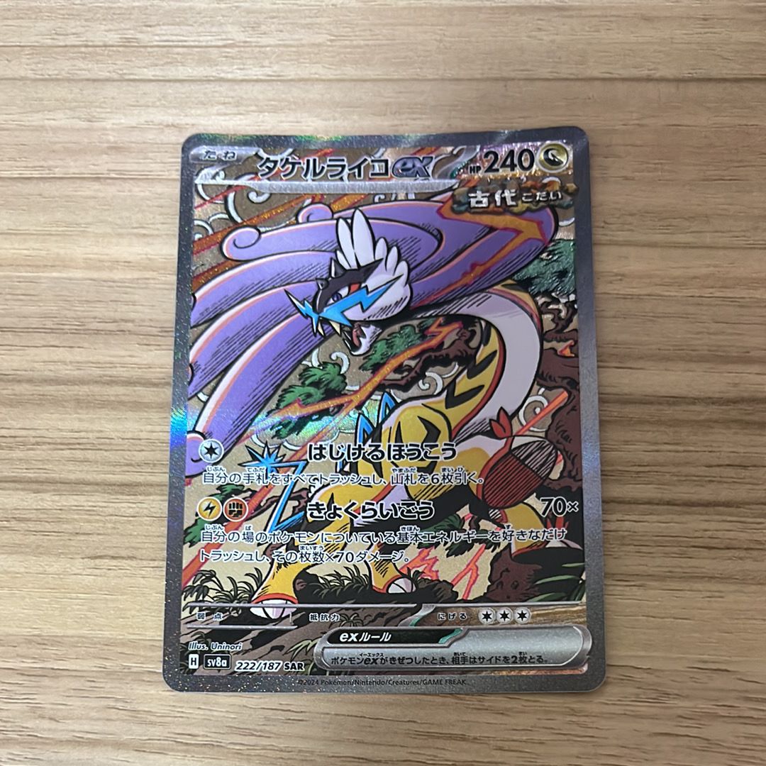 タケルライコex SAR [SV8a 222/187](ハイクラスパック「テラスタルフェスex」)