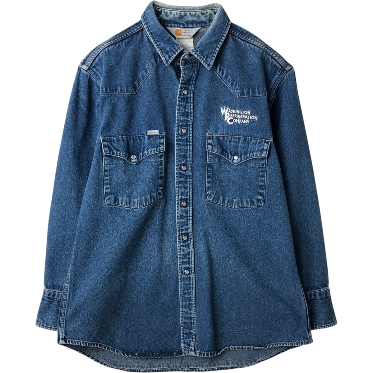 古着 カーハート Carhartt 長袖 デニム ウエスタンシャツ メンズXL相当/eaa635621