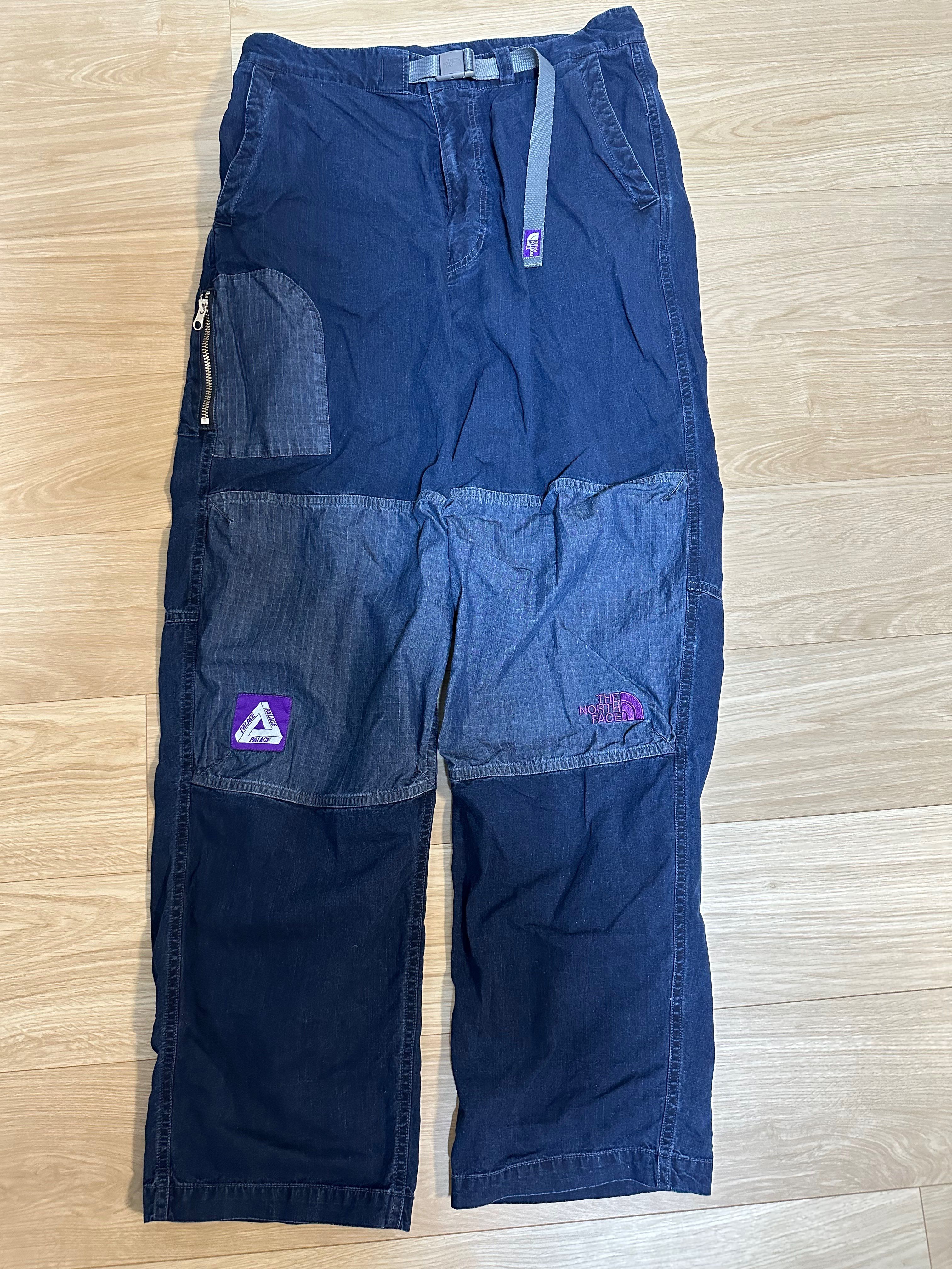 PALACE THE NORTH FACE PURPLE LABEL Indigo Ripstop Mountain Wind Pants "Indigo"