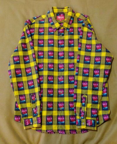 Supreme Quilted Flannel Shirt "Yellow"