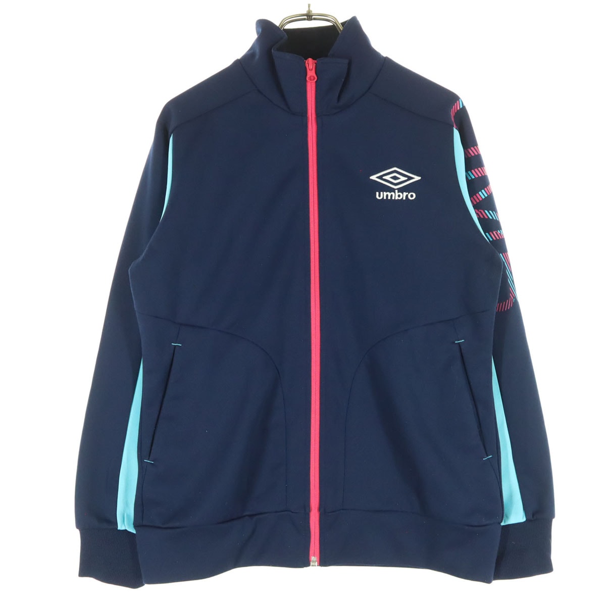umbro アンブロ ワンポイントロゴ 長袖 トラックジャケット M ネイビー ジャージ