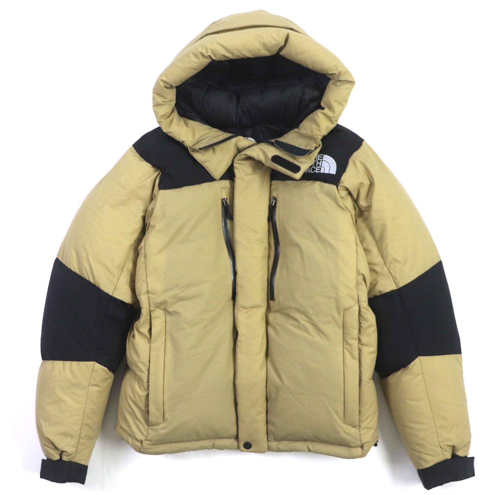 美品 ザ・ノースフェイス
ダウンジャケット Baltro Light Jacket ベージュ ブラック メンズ M ND91840