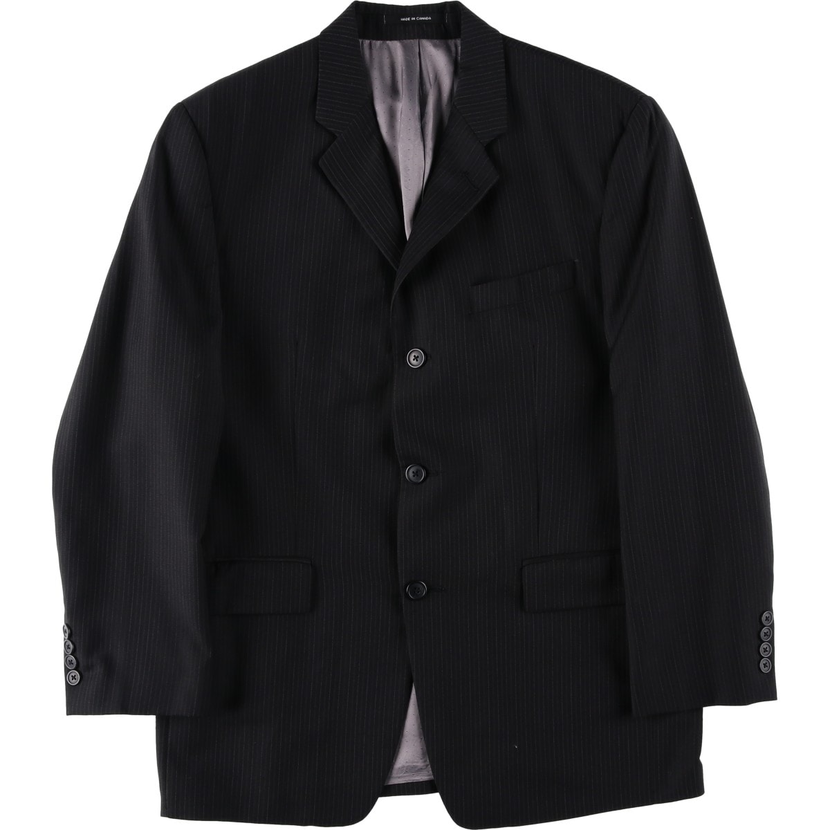 古着 00年代~ カルバンクライン Calvin klein ストライプ柄 ウールテーラードジャケット カナダ製 メンズM相当/eaa639706