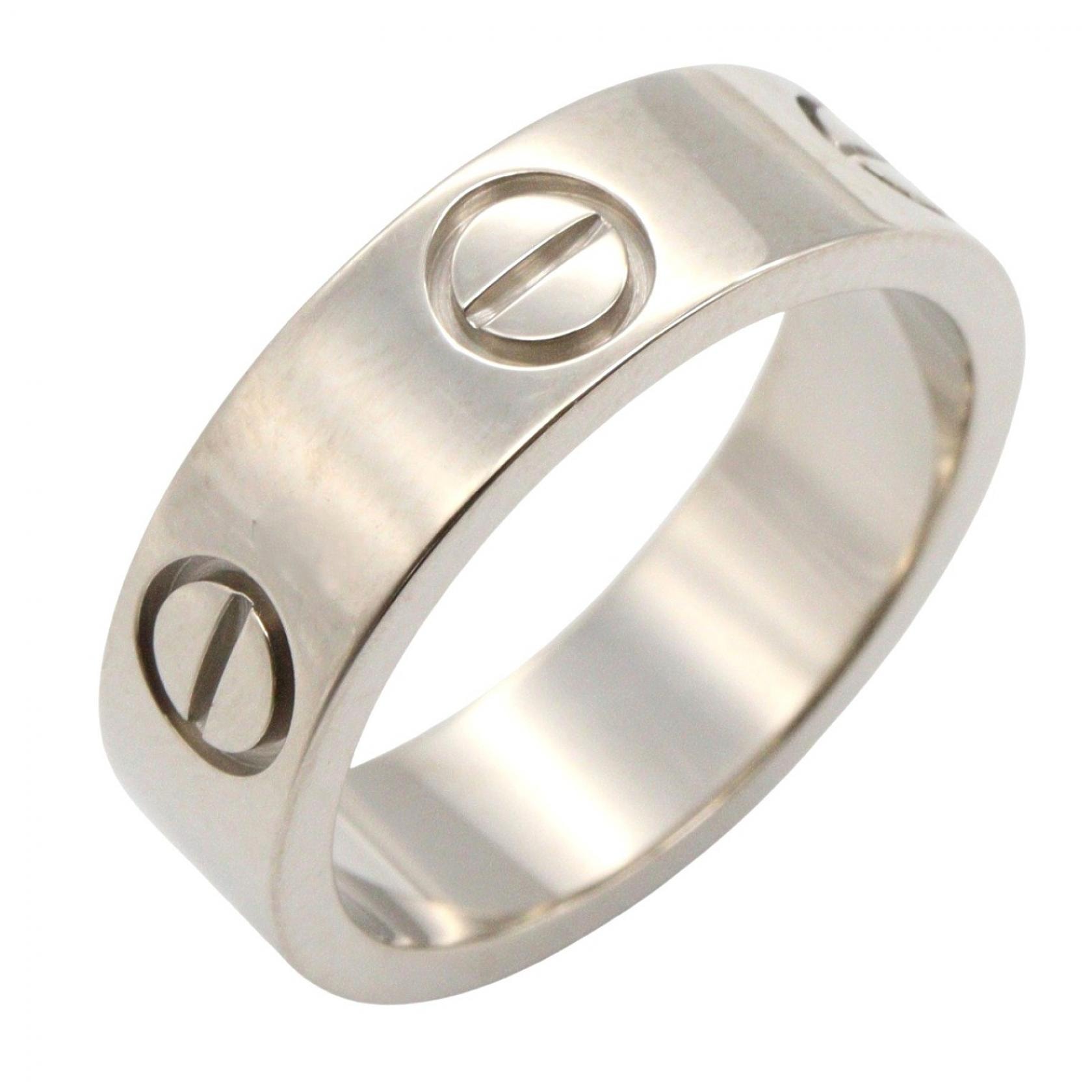 カルティエ CARTIER ラブリング リング・指輪 ジュエリー K18WG(ホワイトゴールド) メンズ レディース シルバー系 B4022650 【中古】
