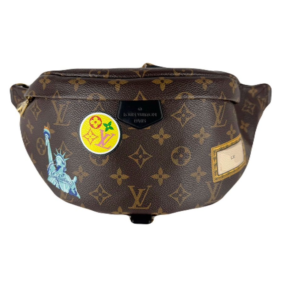 ルイ ヴィトン LOUIS VUITTON ウエストバッグ モノグラム マカサー マイLVワールドツアー バムバッグ モノグラムキャンバス ブラウン メンズ【中古】 z8960