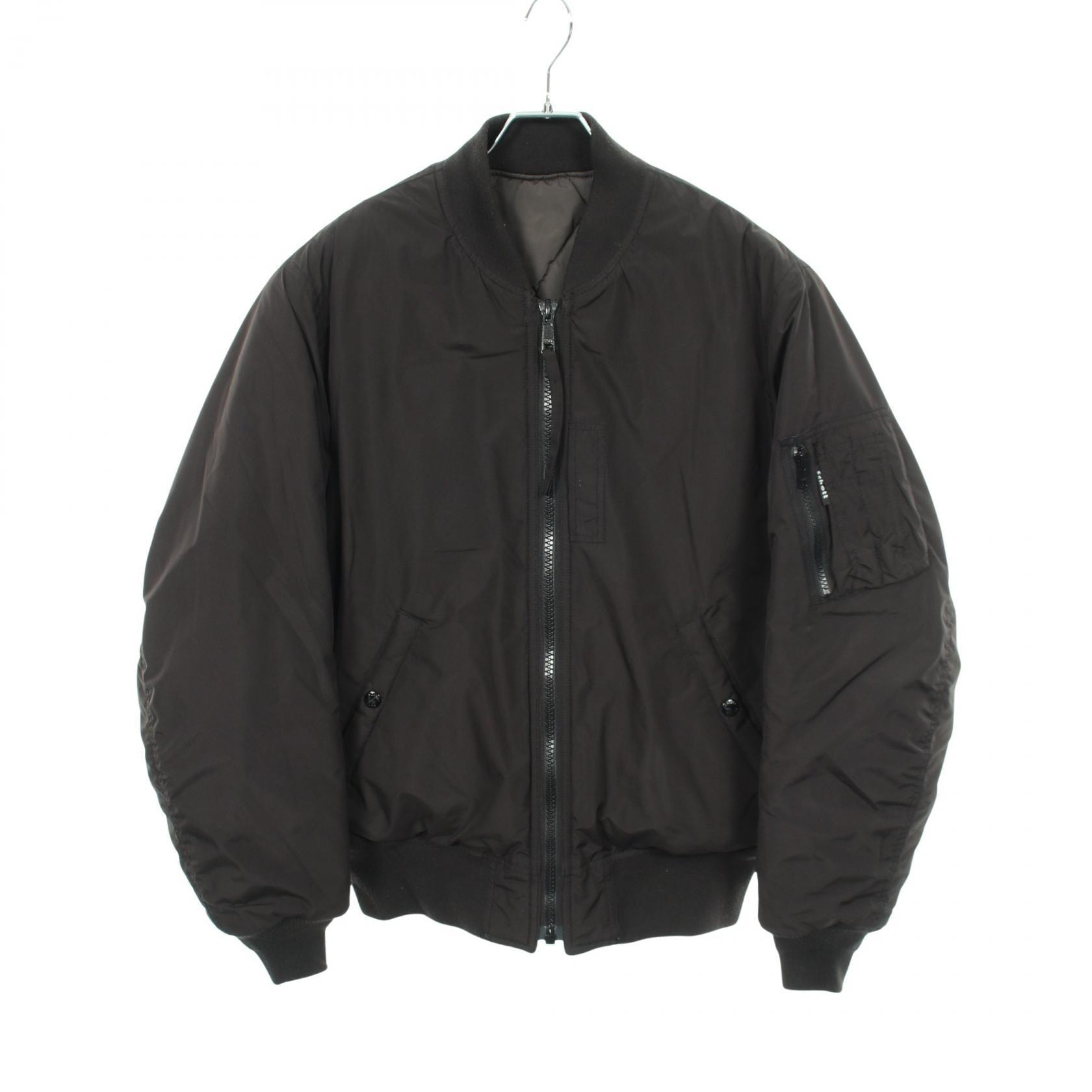 ショット schott リバーシブルフライトジャケット ブルゾン 衣料品 アウター ポリエステル メンズ ブラック系 【中古】