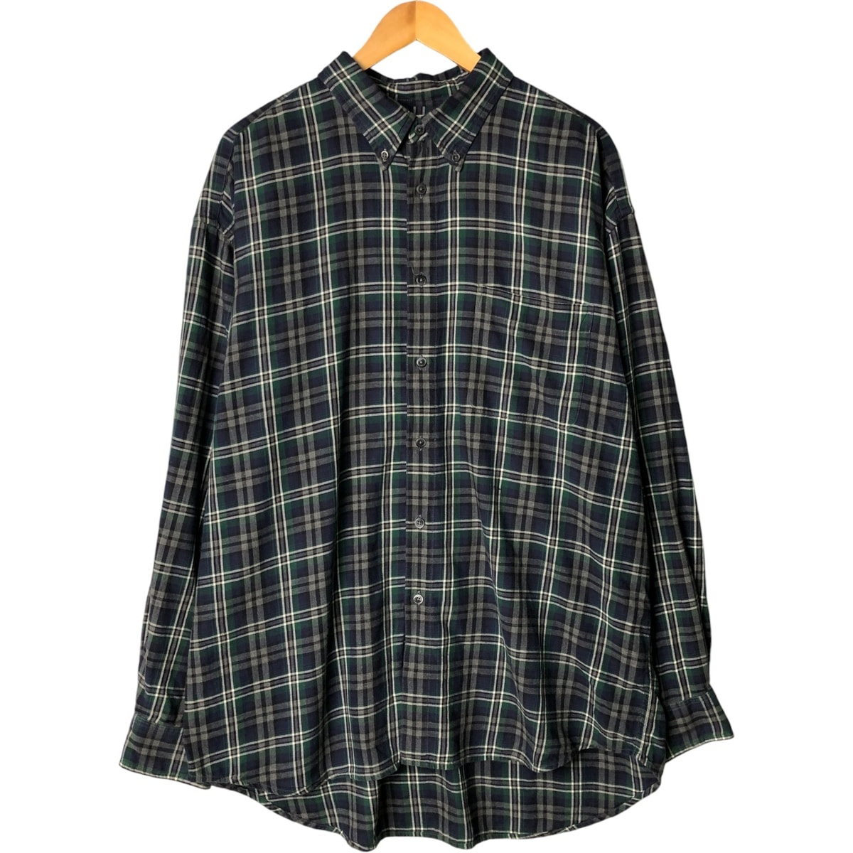 古着 90年代 ギャップ GAP オールドギャップ 長袖 ボタンダウン ライトネルチェックシャツ メンズXL相当 ヴィンテージ/eaa585838