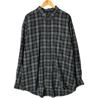古着 90年代 ギャップ GAP オールドギャップ 長袖 ボタンダウン ライトネルチェックシャツ メンズXL相当 ヴィンテージ/eaa585838