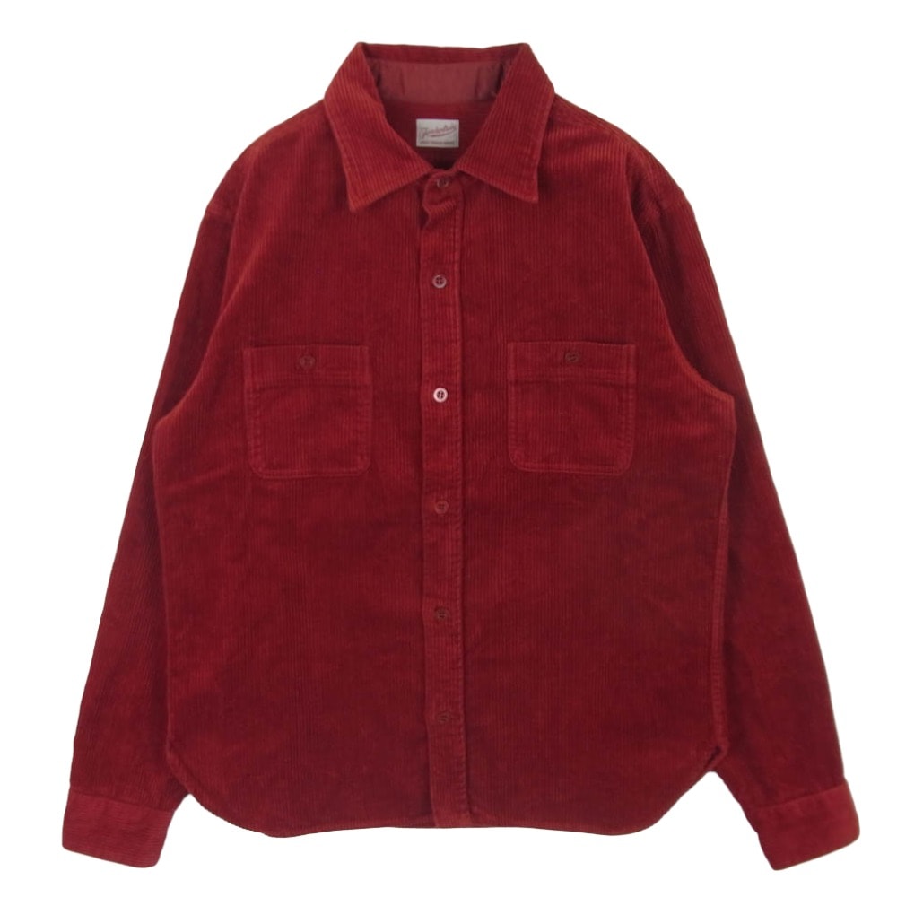 TENDERLOIN テンダーロイン CORDUROY SHT コーデュロイ 長袖 シャツ コットン 日本製 レッド系 XS【中古】