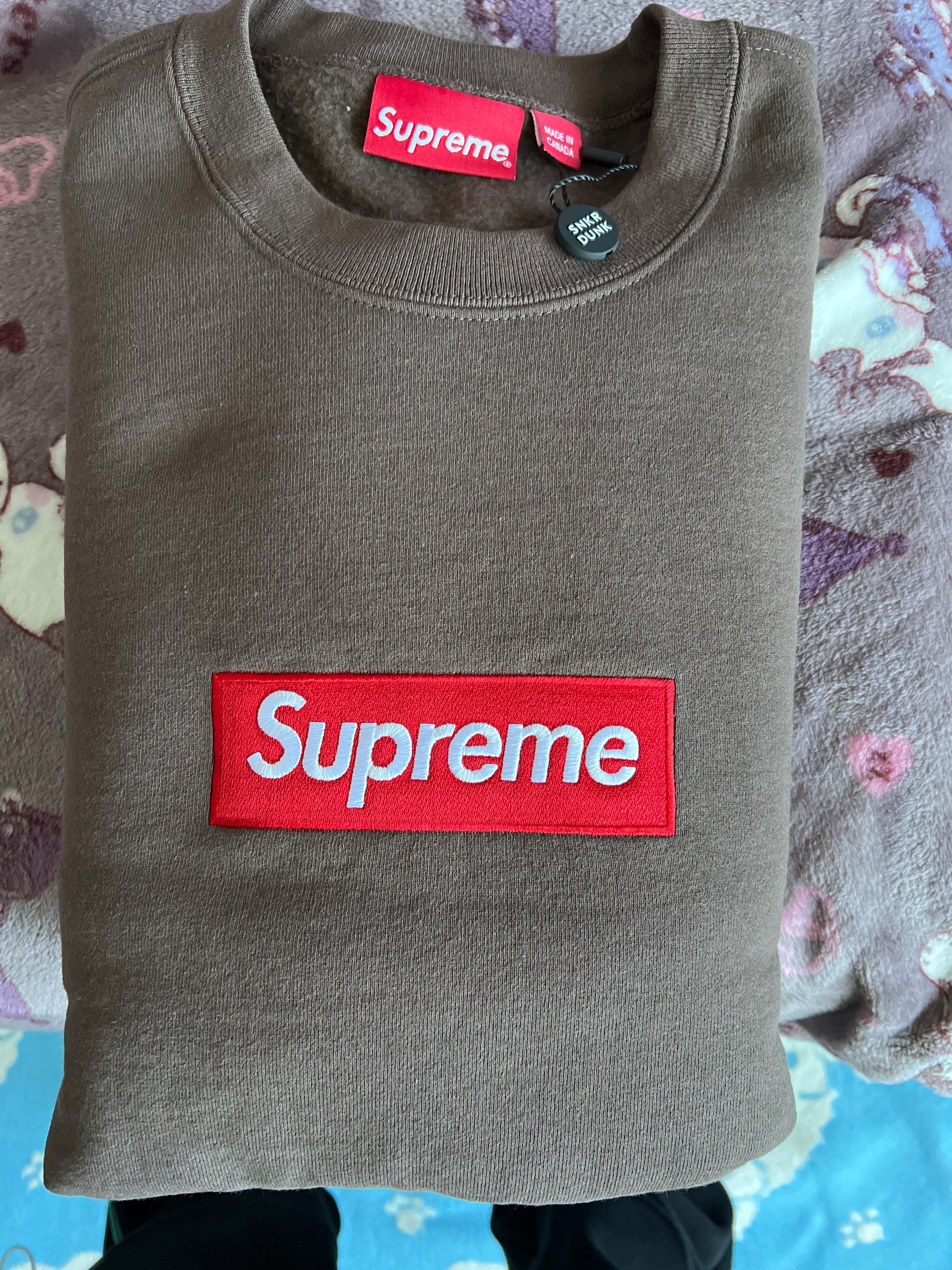 Supreme Box Logo Crewneck "Brown" (22FW)