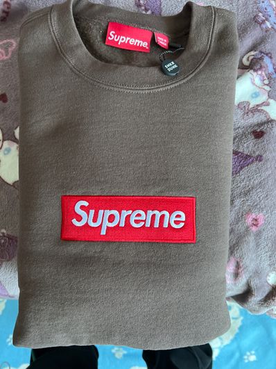 Supreme Box Logo Crewneck "Brown" (22FW)