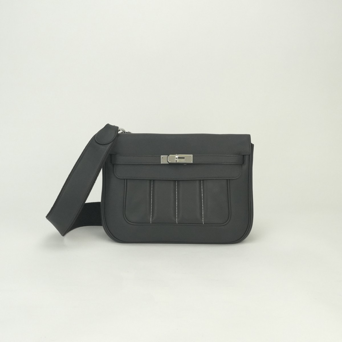 エルメス HERMES ベルリンヌ バッグ ショルダーバッグ エバーカラー グラファイト Graphite グレー Gray シルバー金具 エヴァーカラー