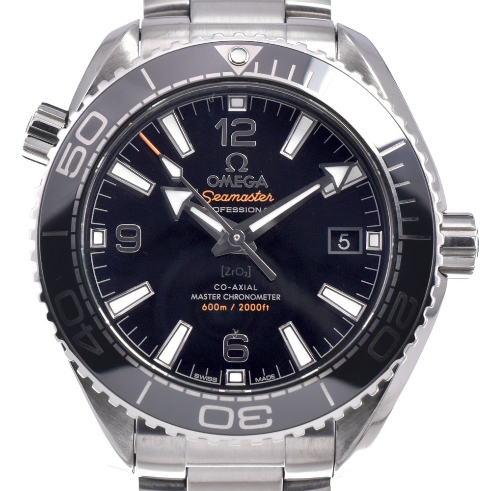 オメガ OMEGA 215.30.40.20.01.001 シーマスター 600 プラネットオーシャン CO-AXIAL 自動巻き メンズ 美品 保証書付き 腕時計 N#148713
