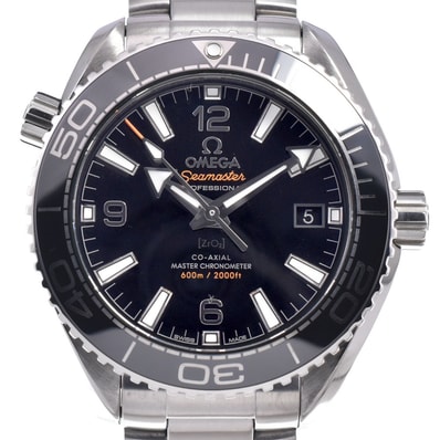 オメガ OMEGA 215.30.40.20.01.001 シーマスター 600 プラネットオーシャン CO-AXIAL 自動巻き メンズ 美品 保証書付き 腕時計 N#148713