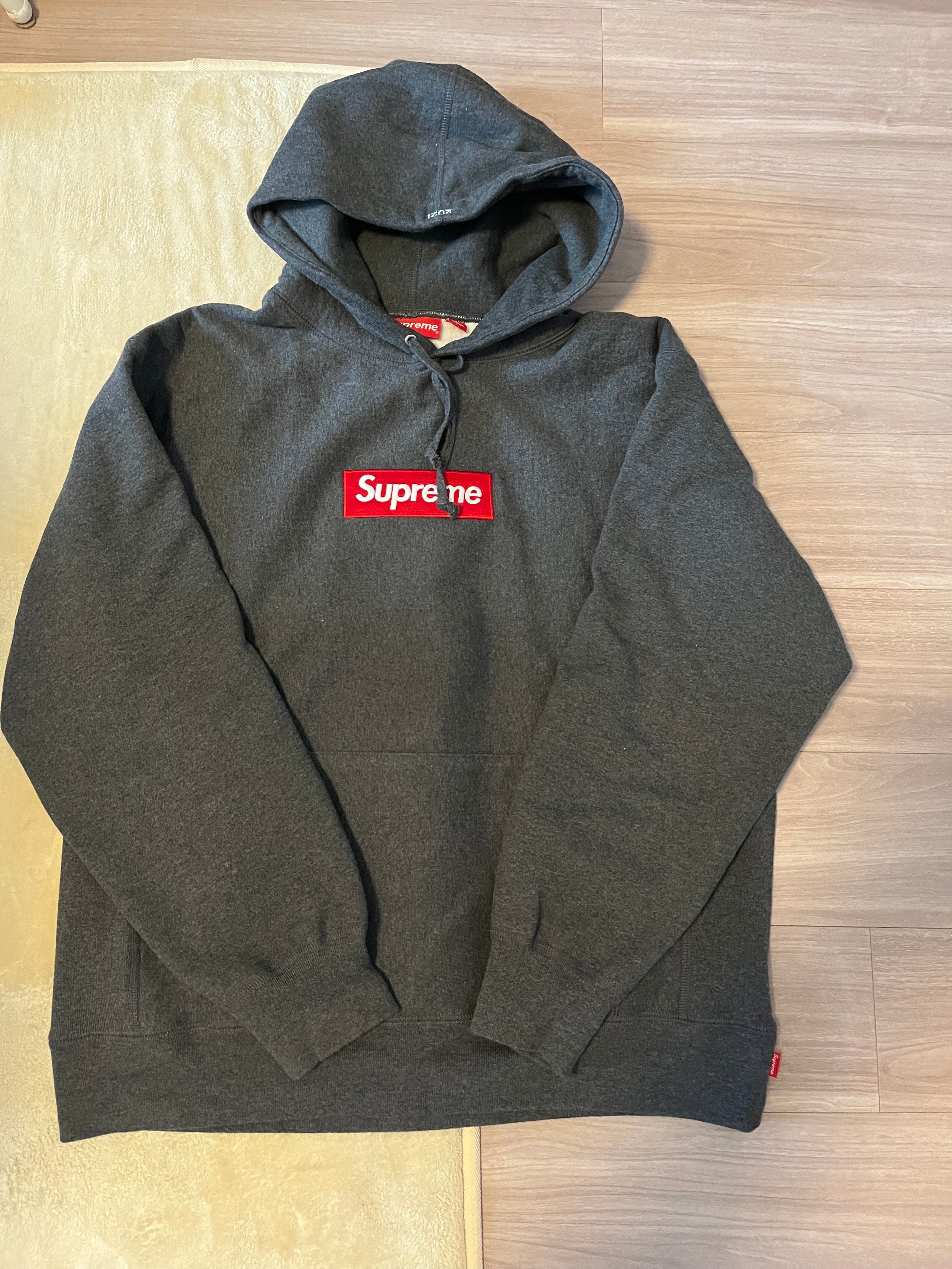 Supreme Box Logo Hooded Sweatshirt "Charcoal" (21FW)