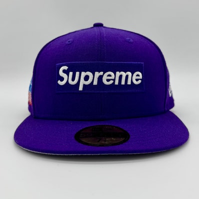 Supreme World Famous Box Logo New Era® "Purple"
