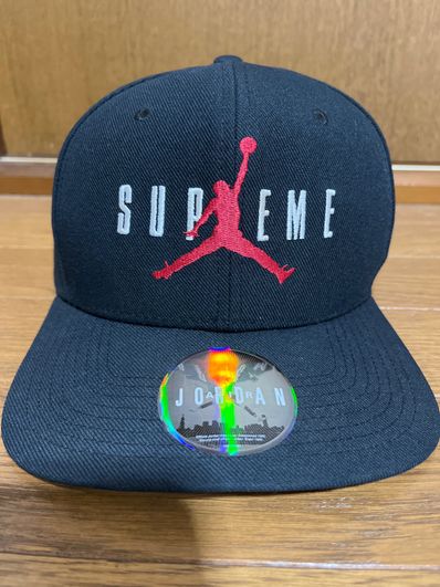 Supreme NIKE Air Jordan 6-Panel Cap "Black"