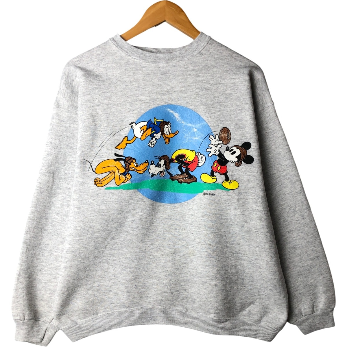 古着 90年代 ヘインズ Hanes HEAVYWEIGHT MICKEY MOUSE ミッキーマウス キャラクタースウェットシャツ トレーナー USA製 メンズL相当 ヴィンテージ/eaa590570
