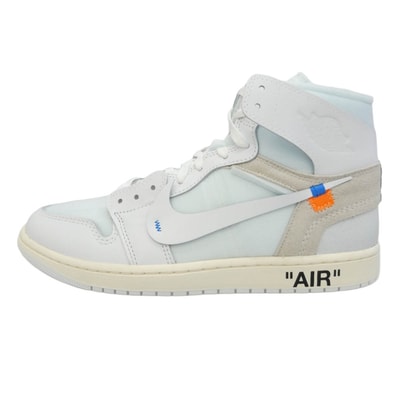 NIKE AA3834-100【フェイクバスターズ鑑定済 × Virgil Abloh Archive V.A.A. × Air Jordan 1 Retro High OG Alaska ハイカットスニーカー ホワイト系 29cm【新古品】【未使用】【中古】