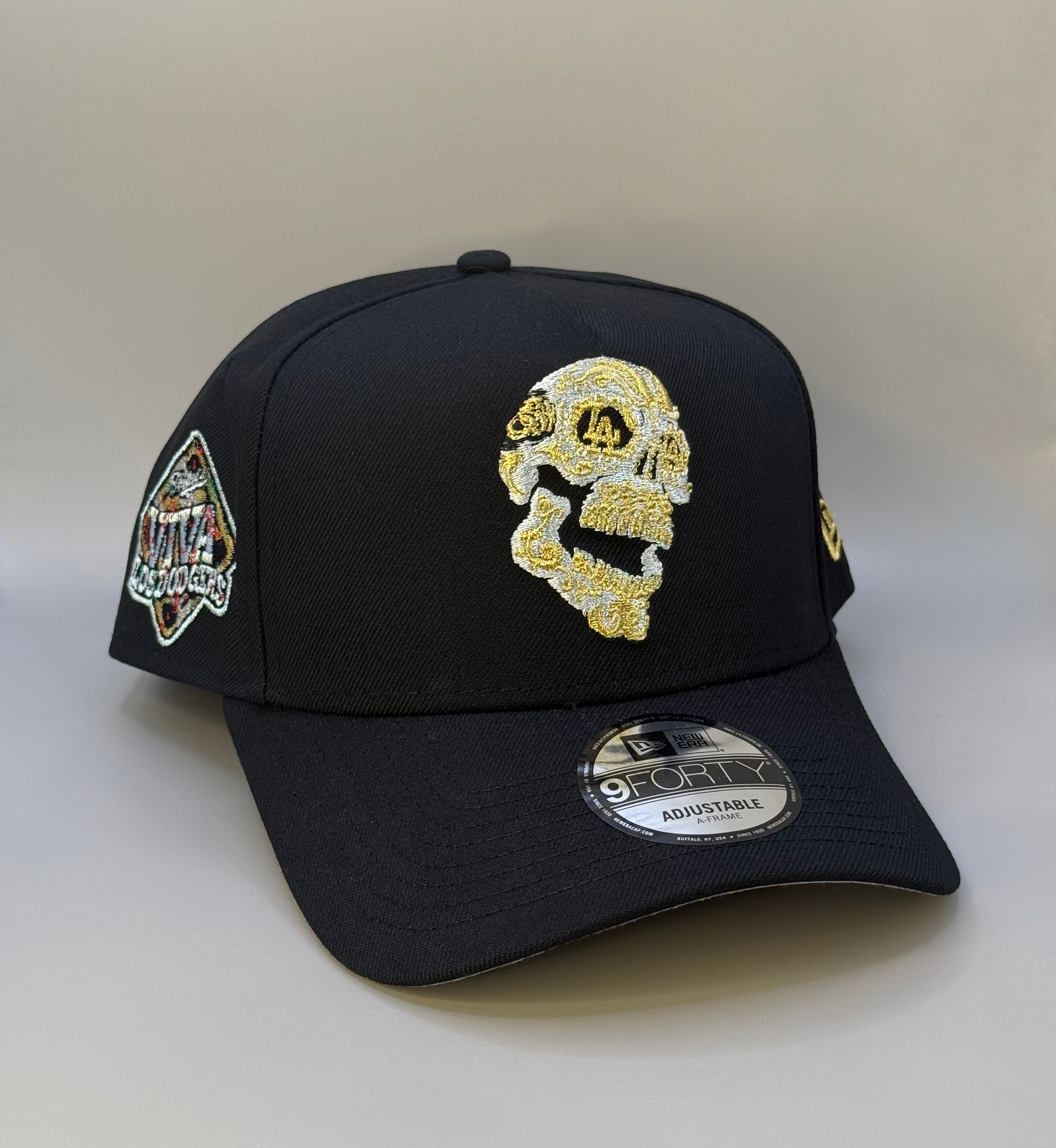 【限定発売】New Era 9FORTY ロサンゼルス・ドジャース Skull Gold Viva Black Prime