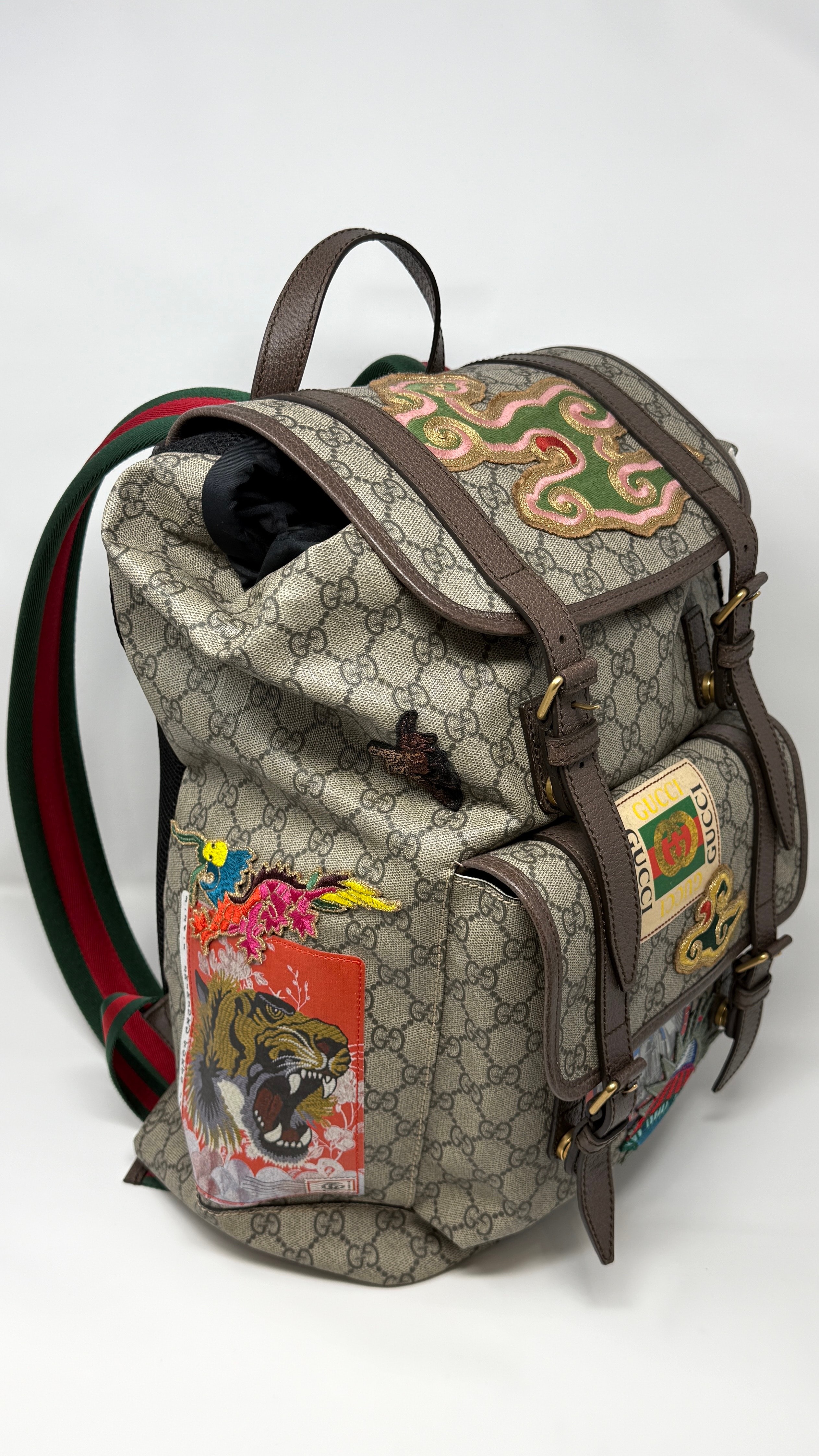 グッチ バックパック クーリエ GGスプリーム "ブラウン" 473869 K9RPT 8414