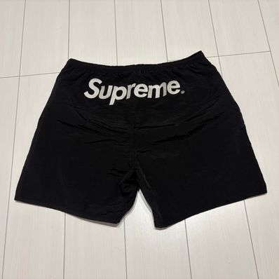 Supreme Split Logo Water Short 17SS "Black"