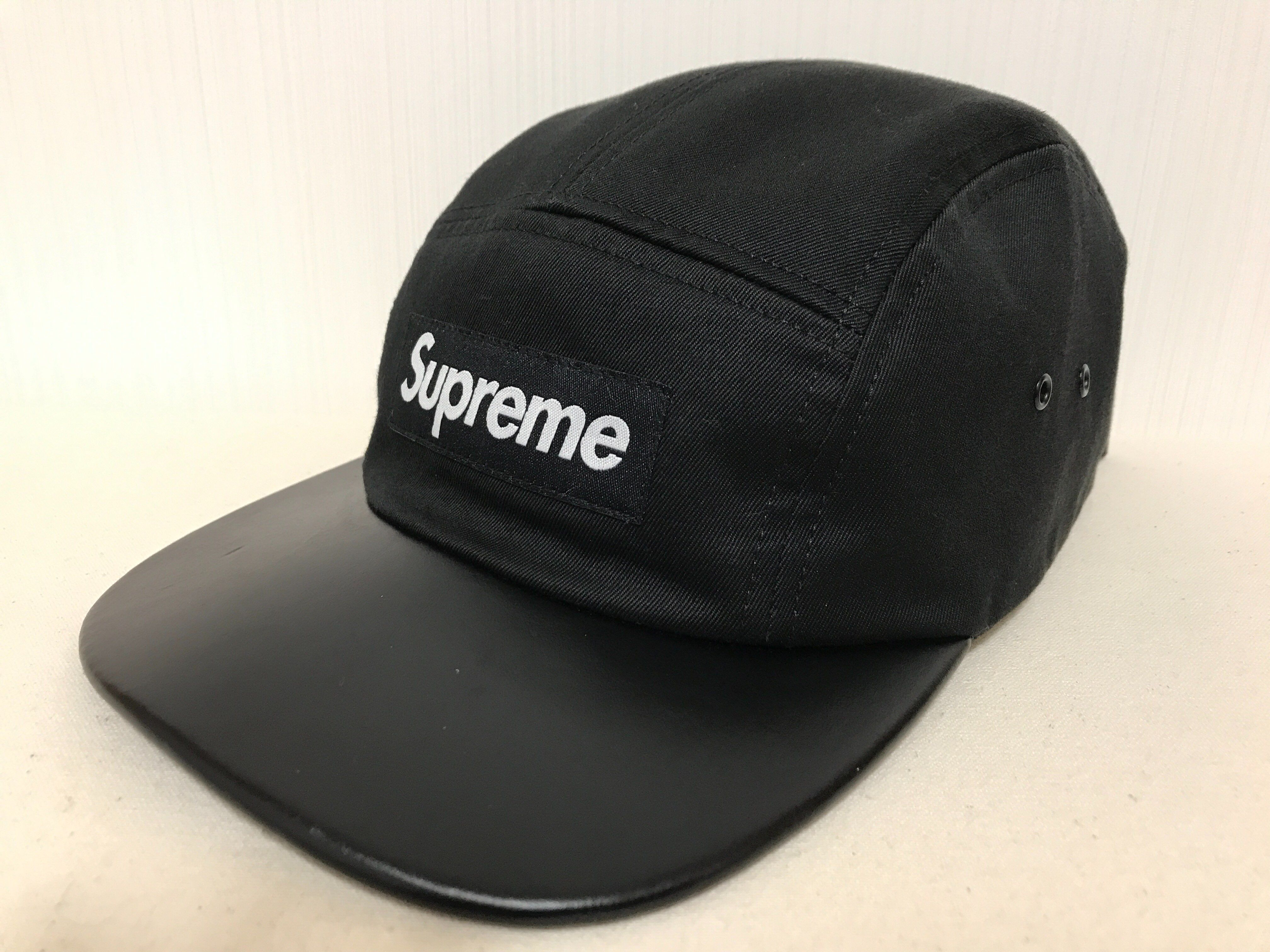 Supreme leather visor cap