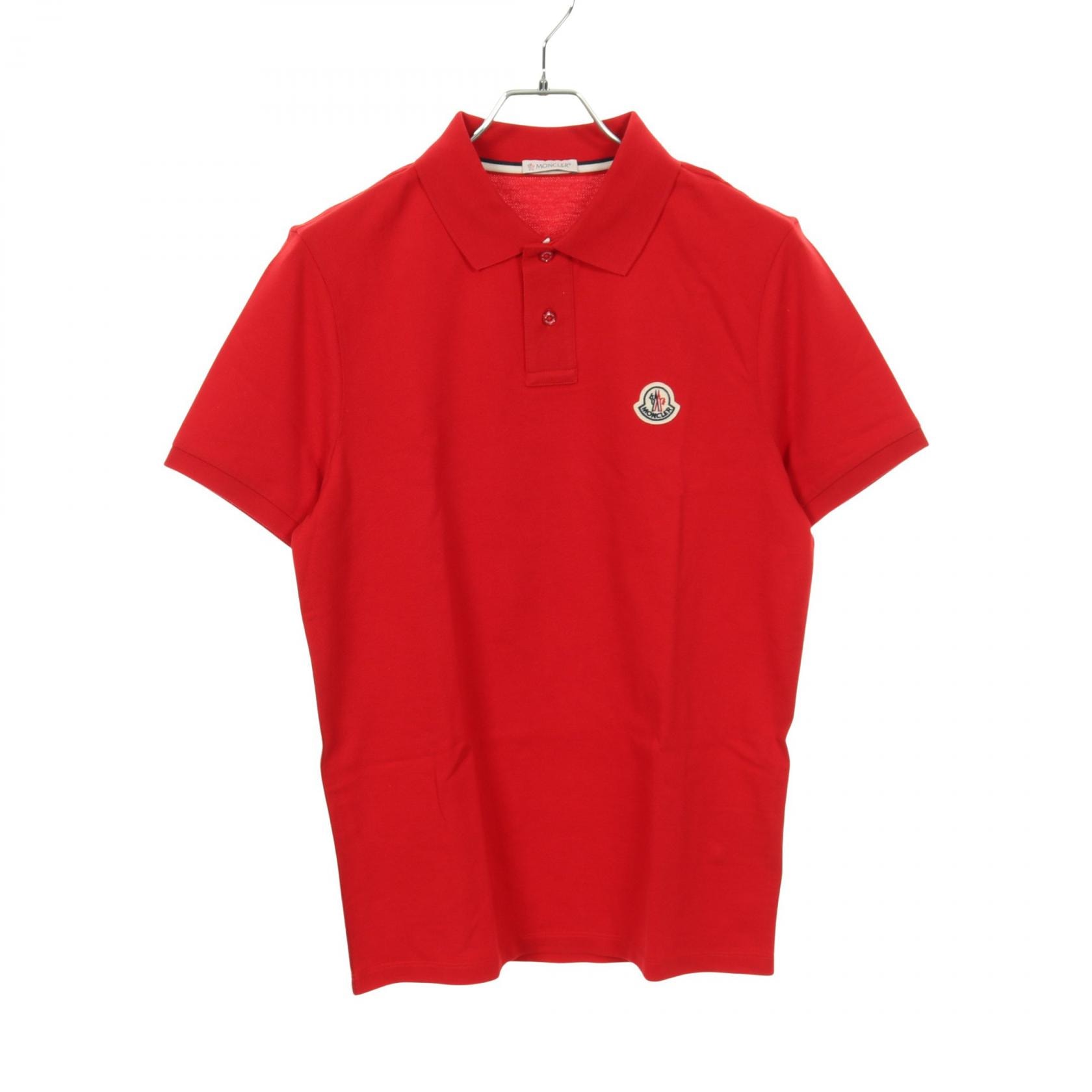 モンクレール MONCLER ポロシャツ 衣料品 トップス コットン メンズ レッド系 G10918A73300 【中古】