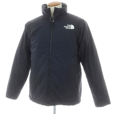 【中古】ザノースフェイス THE NORTH FACE 2WAY ナイロン 中綿ブルゾン ダークネイビー【サイズM】【メンズ】