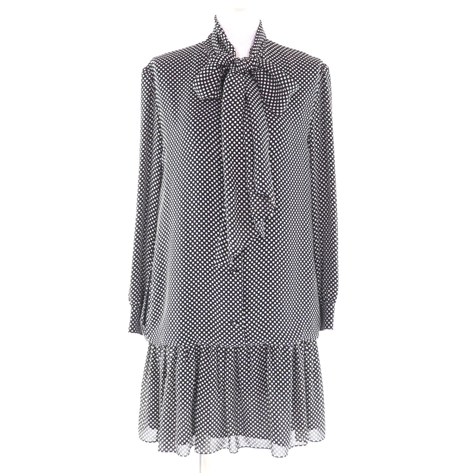 極美品 セリーヌ ワンピース ブラック レディース 38 2R353150E