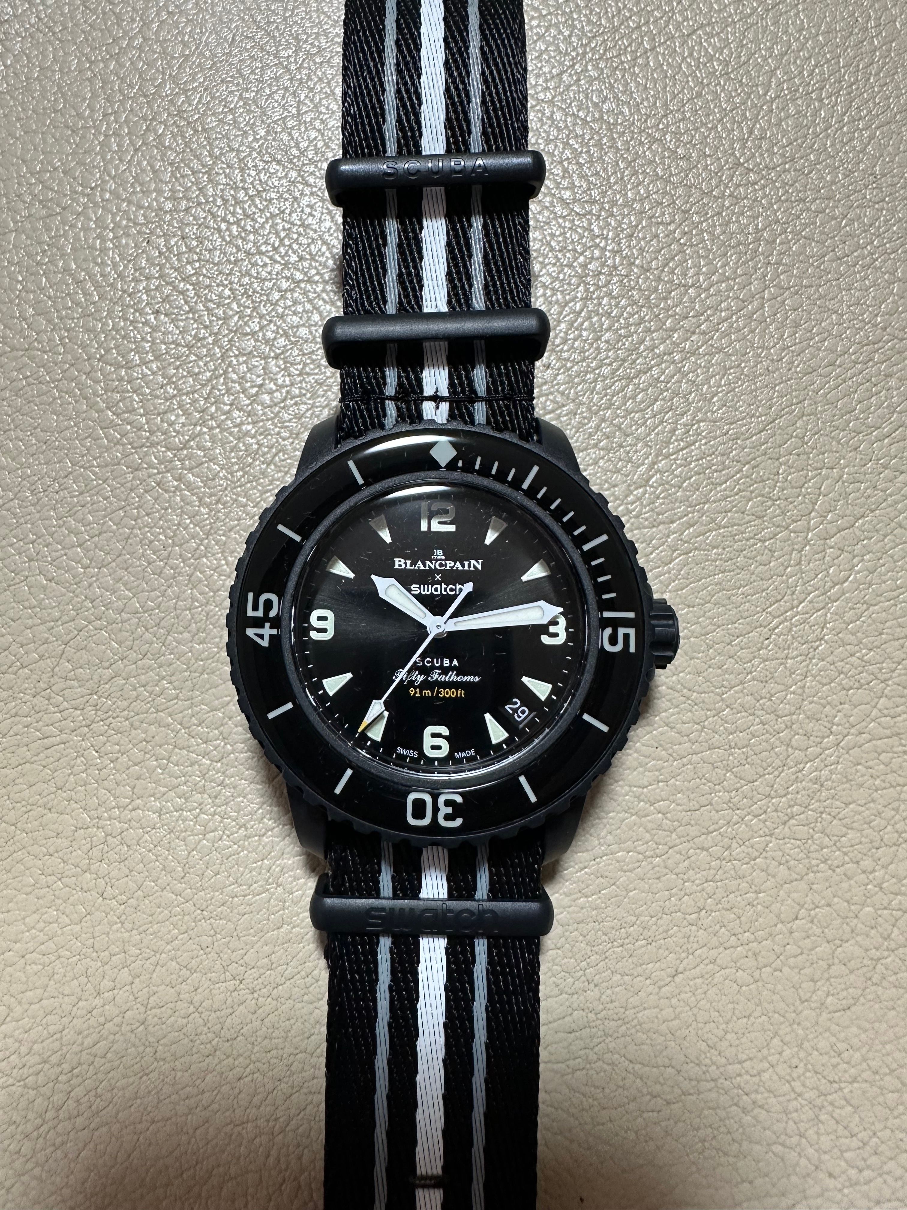 ブランパン x スウォッチ コレクション "オーシャンオブストーム" SO35B400