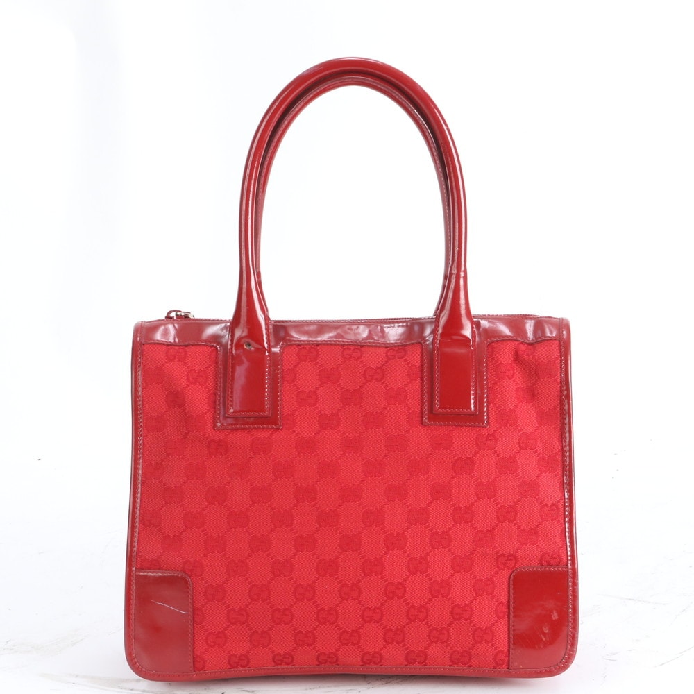 グッチ GGキャンバスレッド 000 0855 トート バッグ
