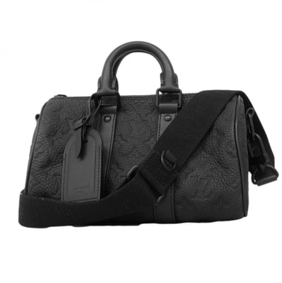 【6dd4697-h】ルイヴィトン ハンドバッグ モノグラム・トリヨン キーポルバンドリエール25 M20900 ノワール 2wayバッグ【中古】メンズ