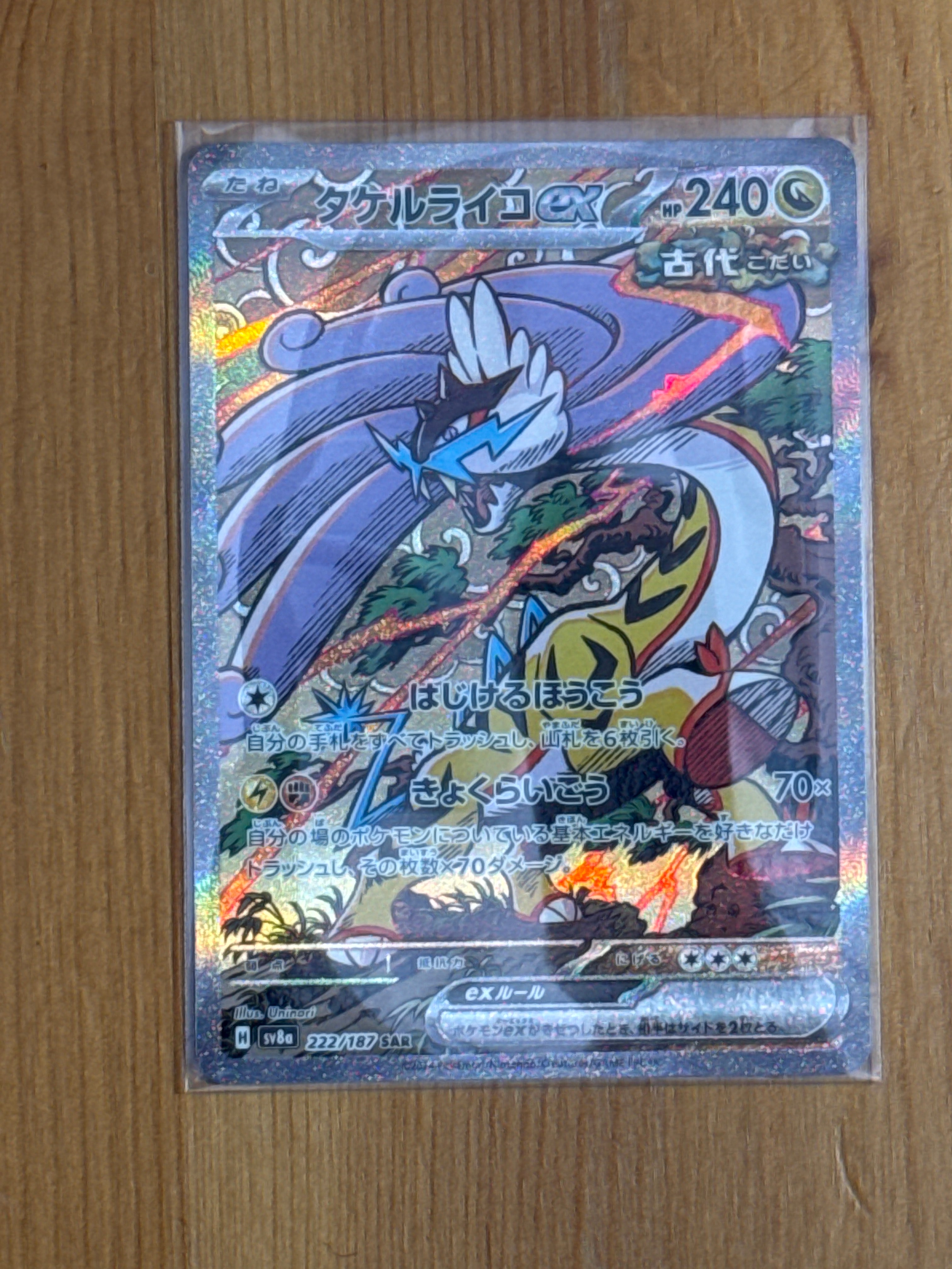 タケルライコex SAR [SV8a 222/187](ハイクラスパック「テラスタルフェスex」)