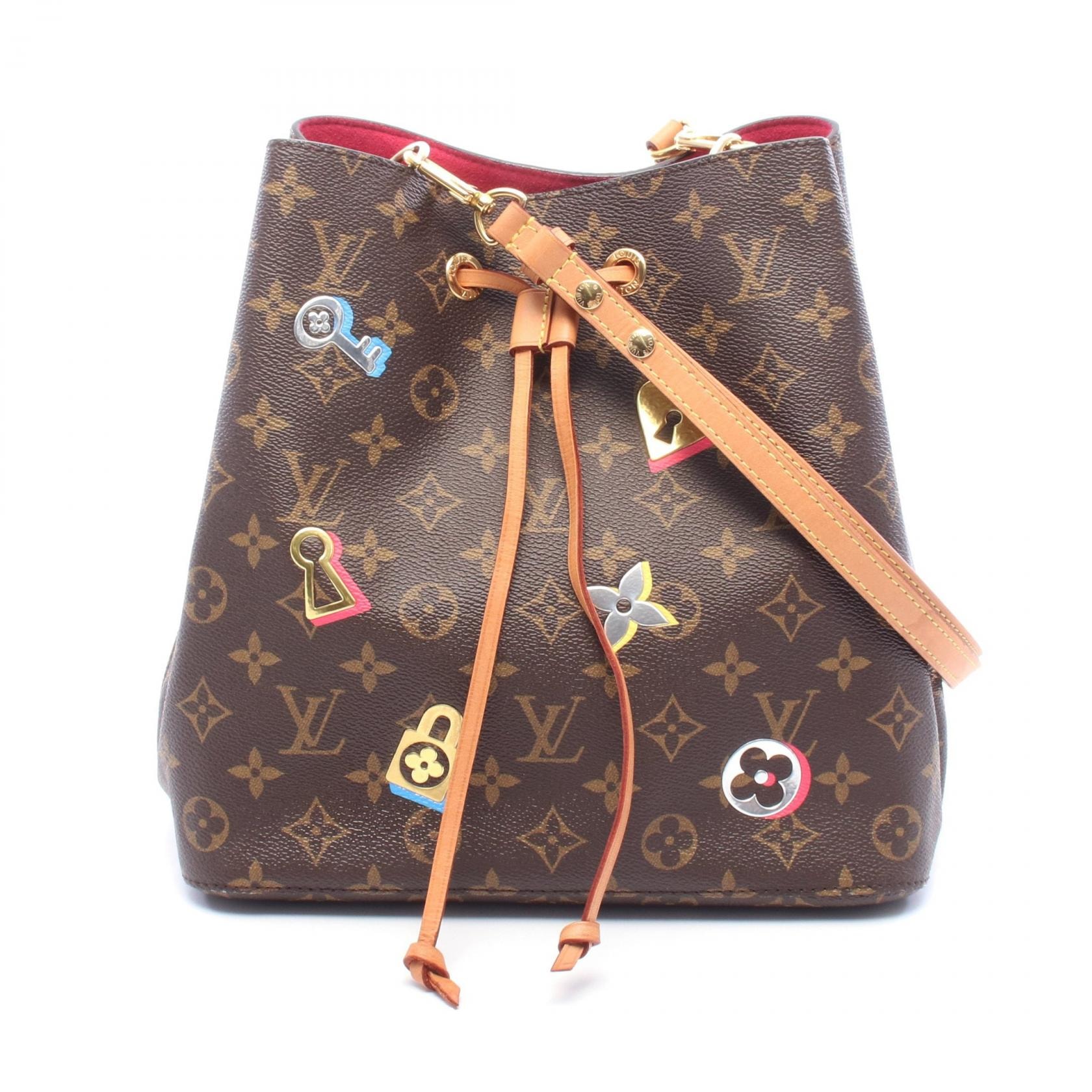 ルイ・ヴィトン LOUIS VUITTON ネオノエ ショルダーバッグ バッグ PVCコーティングキャンバス レザー モノグラム レディース ブラウン系 / マルチカラー M44369 【中古】