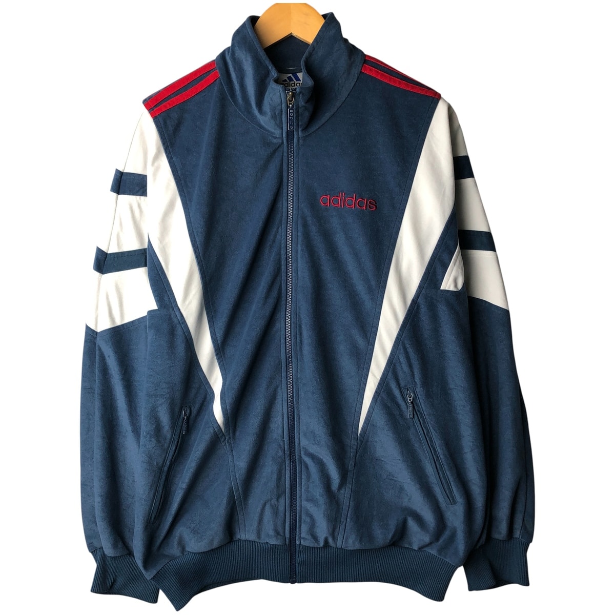 古着 90年代 アディダス adidas ベロアジャージ トラックジャケット メンズM相当 ヴィンテージ/eaa597356