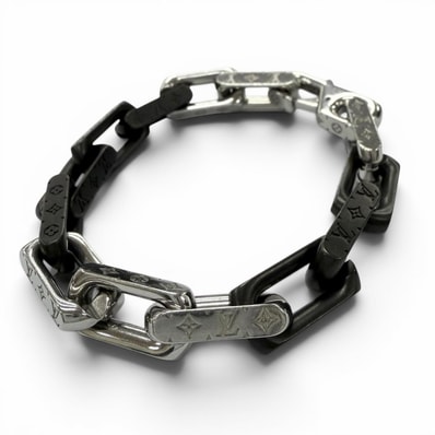 美品 ルイヴィトン ブレスレット シルバー メンズ M M00686