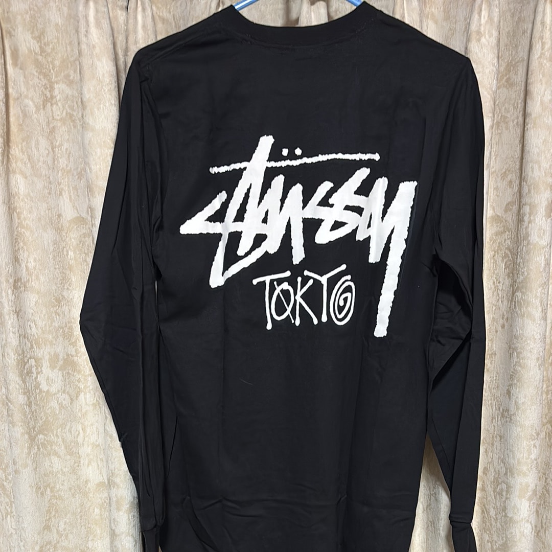 ステューシー 東京限定 ロングスリーブ Tシャツ "ブラック"