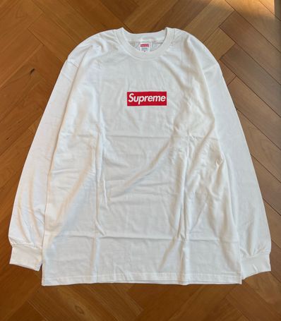 Supreme Box Logo L/S Tee "White"