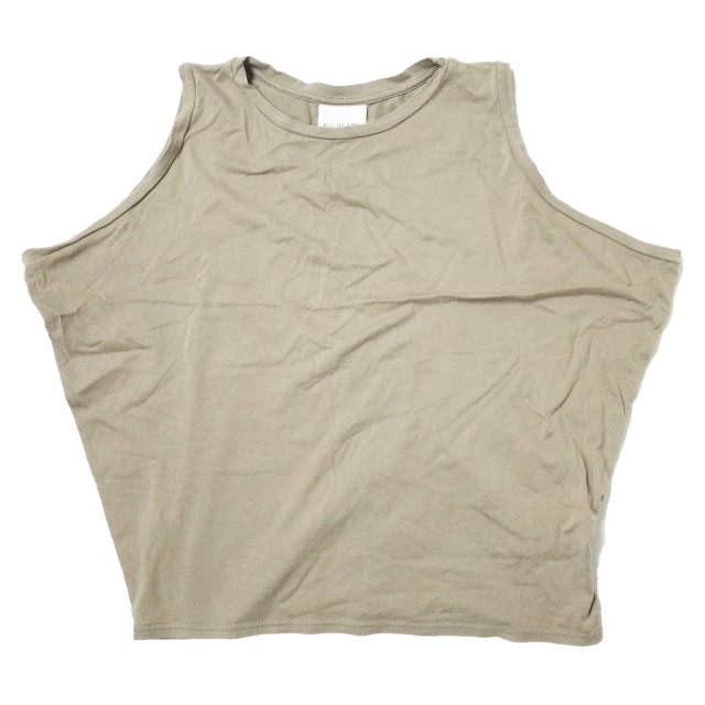Ray BEAMS レイビームス 日本製 オーバーサイズノースリーブTシャツ 63-04-0178-096 ONE SIZE ベージュ タンクトップ トップス g10965