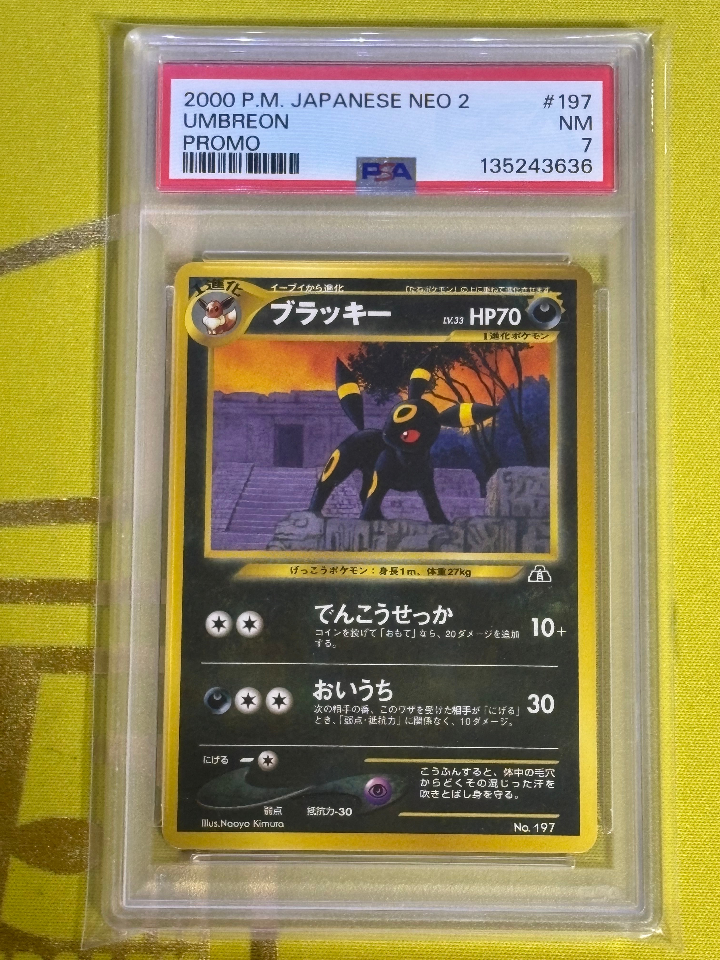 PSA8以下】ブラッキープレミアムファイル2: 旧裏[neoP2 No.197