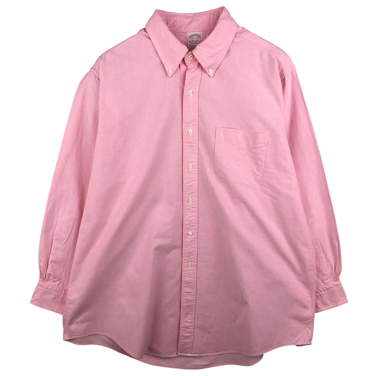 古着 ブルックスブラザーズ Brooks Brothers Est.1818 長袖 ボタンダウンシャツ USA製 メンズXL相当/eaa608007