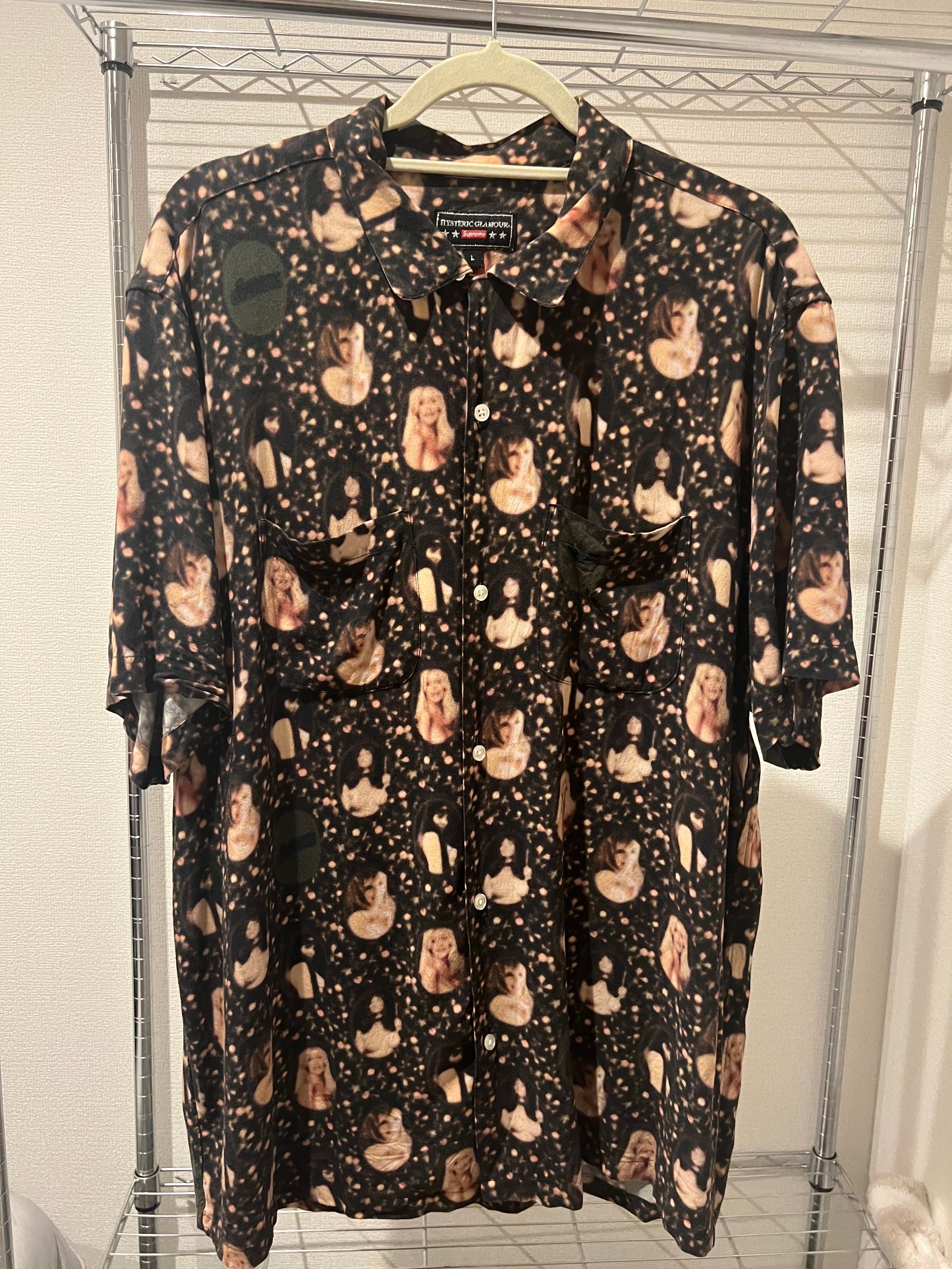 Supreme x HYSTERIC GLAMOUR Blurred Girls Rayon S/S Shirt "Black"