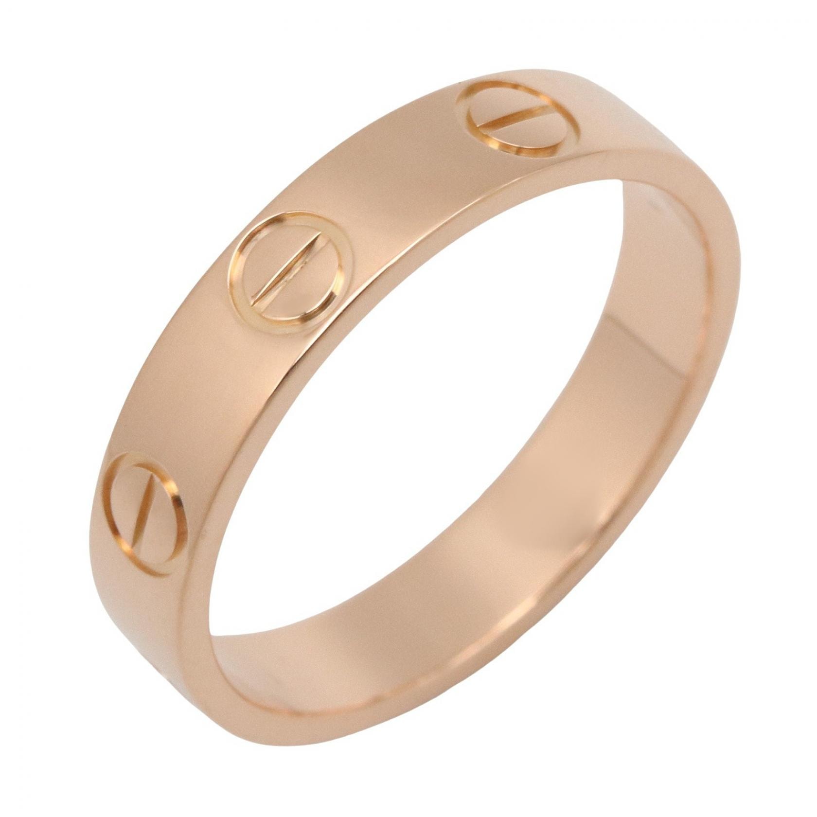 カルティエ CARTIER ミニラブリング リング・指輪 ジュエリー K18PG(ピンクゴールド) メンズ レディース ゴールド系 B74085248 【中古】