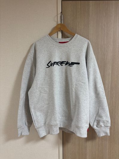 Supreme Futura Logo Crewneck "Grey"