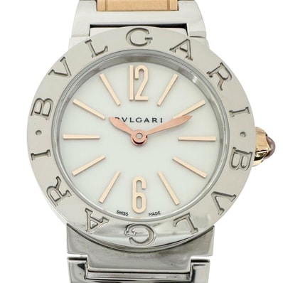 美品 BVLGARI ブルガリ ブルガリブルガリ BBL26SG 腕時計 ステンレススチール 自動巻き ホワイト文字盤 レディース【中古】